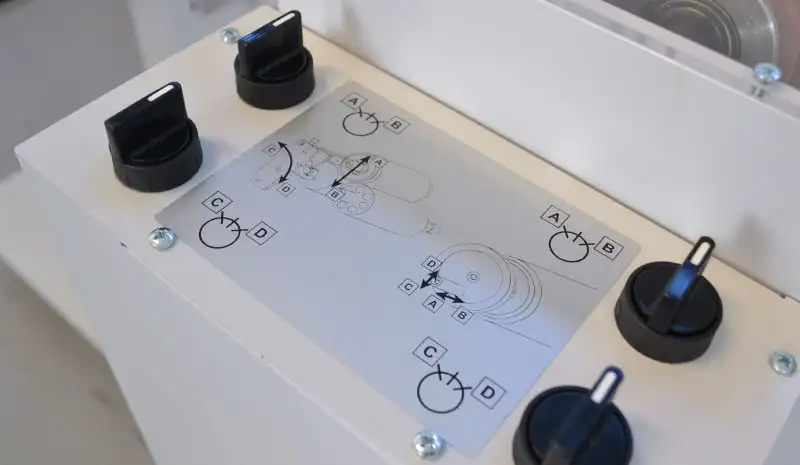 UV Varnish module control panel