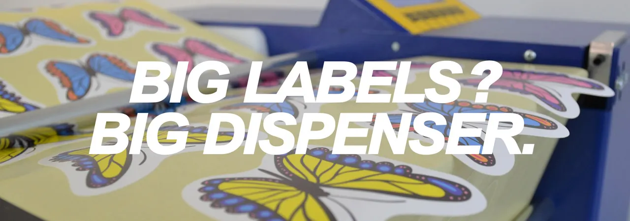 Electronic label dispenser