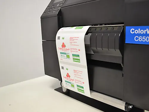 label rewinder and unwinder for epson c6500p printer detail